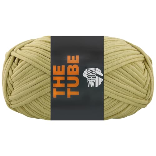 LANA GROSSA The Tube | Weiches, gefülltes Schlauchgarn ideal geeignet für Home- Accessoires und Taschen | Handstrickgarn aus 60% Baumwolle & 40% Nylon | 200g Wolle zum Stricken & Häkeln | 114m Garn von Lana Grossa