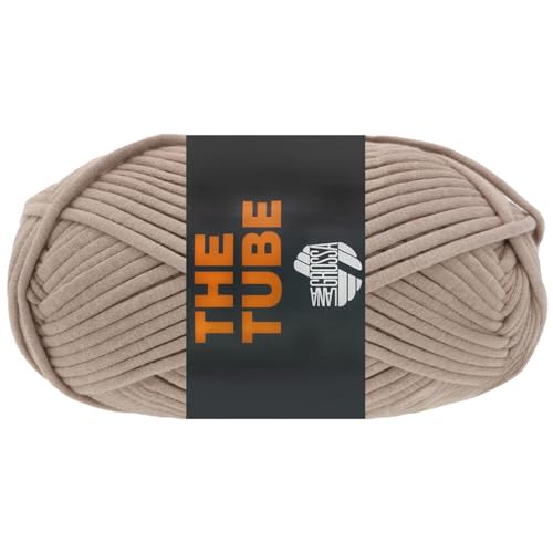 LANA GROSSA The Tube | Weiches, gefülltes Schlauchgarn ideal geeignet für Home- Accessoires und Taschen | Handstrickgarn aus 60% Baumwolle & 40% Nylon | 200g Wolle zum Stricken & Häkeln | 114m Garn von Lana Grossa