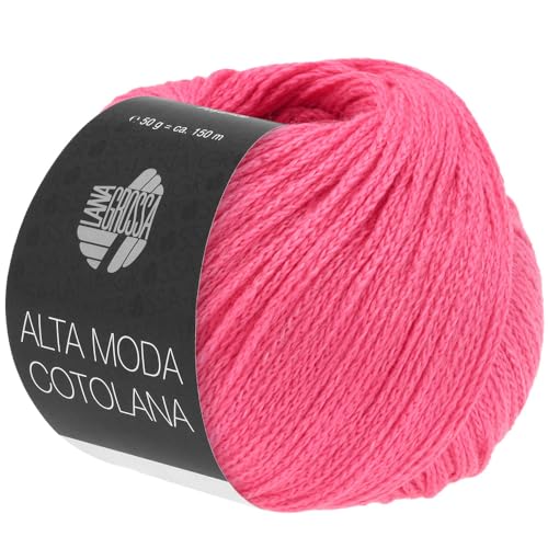 LANA GROSSA Alta Moda Cotolana | Edles Kettengarn aus 45% Schurwolle (Merino superwash), 45% Pima Baumwolle & 10% Polyamid| 50g Wolle zum Stricken & Häkeln | 150m Garn von Lana Grossa