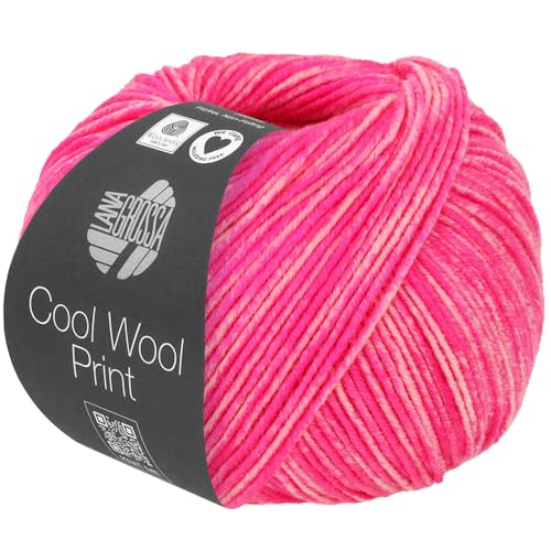 Lana Grossa Cool Wool Neon Print 6525 - Neonpink/Rosa von Lana Grossa