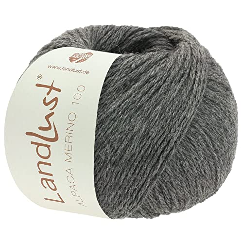 LandLust Alpaka Merino 100 308 -Dunkelgrau von Lana Grossa