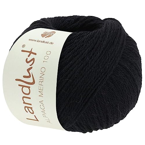 LandLust Alpaka Merino 100 310 - Schwarz von Lana Grossa