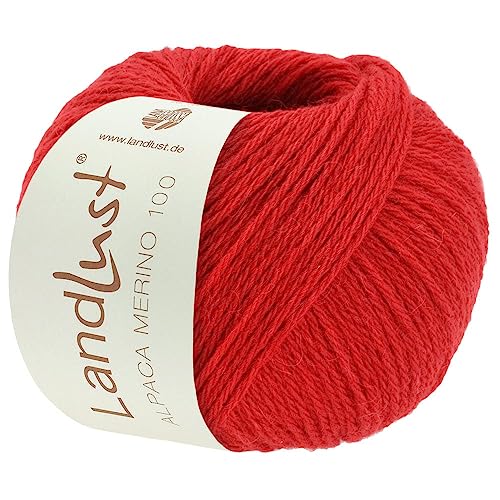 LandLust Alpaka Merino 100 319 - Rot von Lana Grossa