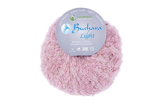 Lanamania BL13 Buchara Light Pink Dust Garn, Wolle, rosa, 15 x 13 x 8 cm von Lanamania