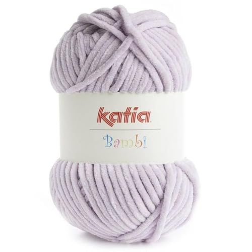 Lanas Katia Bambi, Malvenfarben, Wolle, Garn, 100% Polyester, 100g, 120m von Lanas Katia