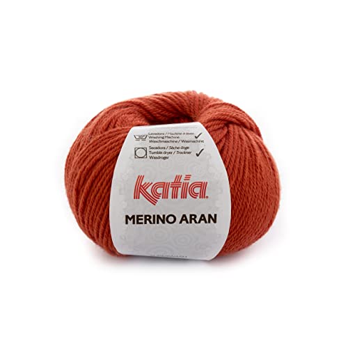 Lanas Katia Merino Aran Garn, Orange, Cod. 50 von Lanas Katia