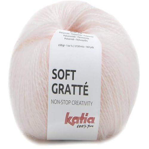 Lanas Katia Soft Gratte Rosa Garn, Katia Soft Gratte, 80% Acryl, 20% Polyamid, 150 yards von Lanas Katia