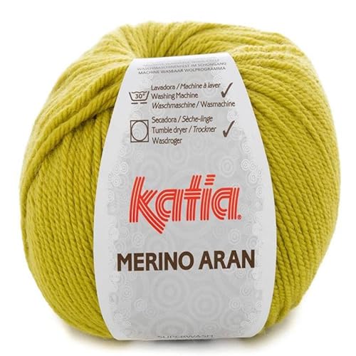 Merino ARAN Wolle Katia Pistazie Cod. 87 von Lanas Katia