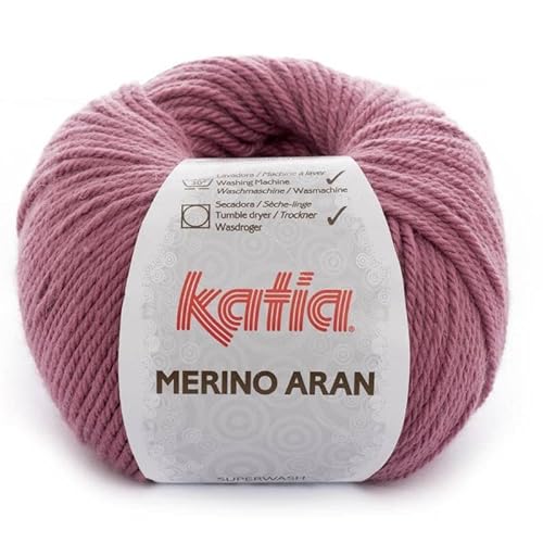 Merino Aran Wolle Katia Magenta Cod. 54 von Lanas Katia