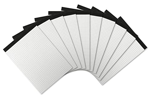 Landré Notiz-Block ohne Deckblatt A5 kariert, 50 Blatt, 70 g/m², 10 Stück von LANDRÉ