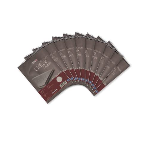 Landré Spiral-Notizblock Recycling A5, kariert, 50 Blatt, 60 g/m², perforiert, 10 Stück von LANDRE