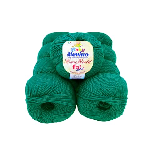 Baby Merino 50g Strickgarn 100% Merinowolle 175m weich (78) von Laneworld