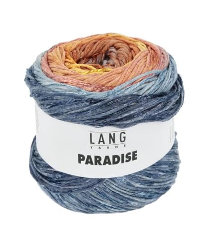 100g "Paradise"- Farbe 47 - Verlauf lachs/blau/orange/gelb - leichtes, sommerliches Garn in den herrlichsten Farben von Lang Yarns