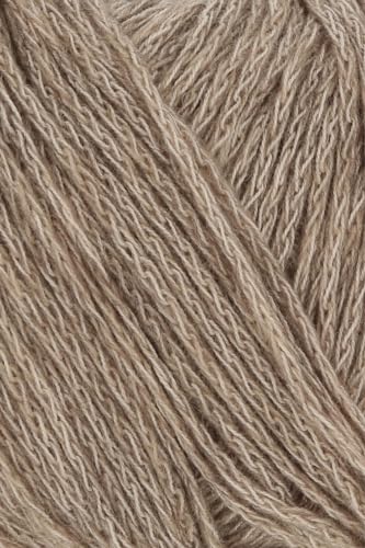 50g "Vaya" - Farbe: 26 - braun melange - luftiges Garn aus Baumwolle, Merino und Yak von Lang Yarns
