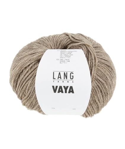 50g "Vaya" - Farbe: 26 - braun melange - luftiges Garn aus Baumwolle, Merino und Yak von Lang Yarns