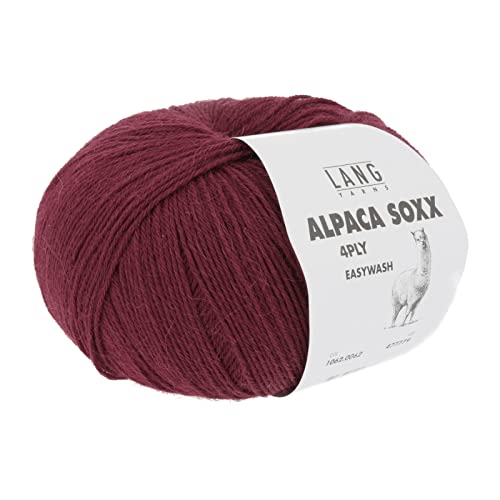 Lang Yarns ALPACA SOXX 4-Fach / 4-PLY 100g/390 m Fb. 62 WEINROT von Lang Yarns