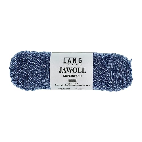 Lang Jawoll Superwash Sockenwolle Farbwahl (58 - blau meliert) von Lang Yarns