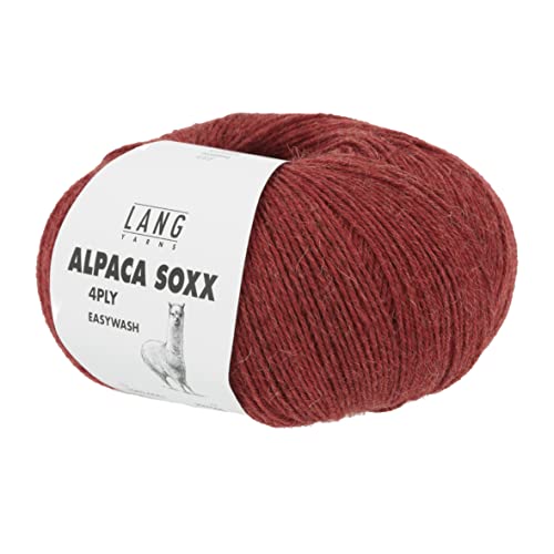 Lang Yarns - Alpaca Soxx 4-fach/4-PLY 0061 rot melange 100 g von Lang Yarns