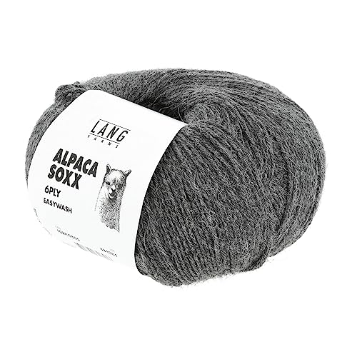 Lang Yarns - Alpaca Soxx 6-fach/6-PLY 0105 dunkelgrau melange 150 g von Lang Yarns