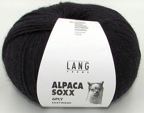 Lang Yarns Alpaca Soxx 6-ply 1087.0004 - schwarz von Lang Yarns