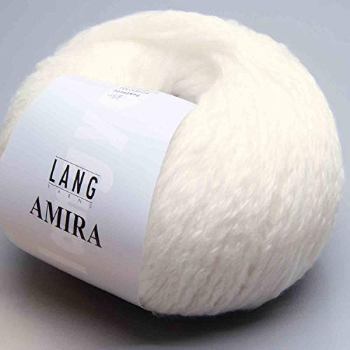 Lang Yarns Amira freie Farbwahl Wolle Baumwolle superweich (01 - Weiß) von Lang Yarns