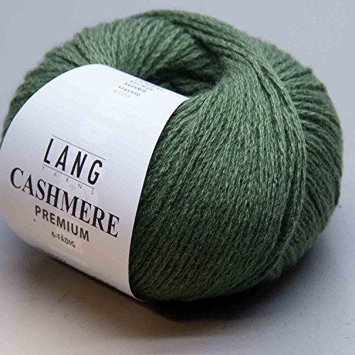 Lang Yarns - CASHMERE PREMIUM - Farbe 0097 Olive Hell - 100% Kaschmirwolle (25 Gramm – 1 Knäuel) von Lang Yarns