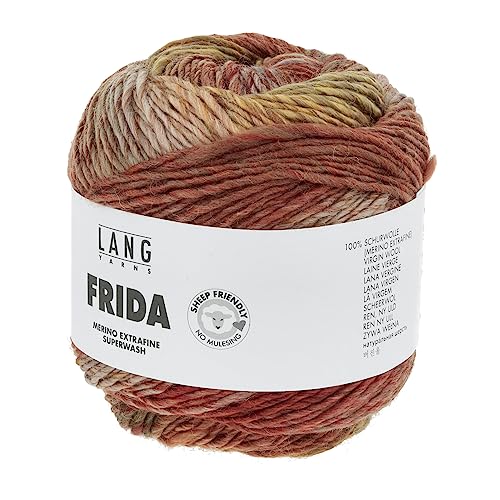 Lang Yarns - Frida 0012 orange rot 100 g von Lang Yarns