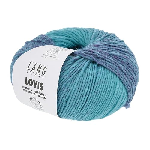 Lang Yarns LOVIS 170 m/ 50 g TÃœRKIS/GRÃœN/BLAU Fb. 07 von Lang Yarns