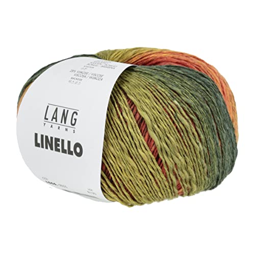 Lang Yarns - Linello Fb. 55 grün rot gelb 100 g von Lang Yarns