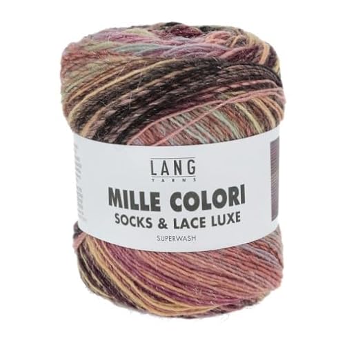 Lang Yarns Mille Colori Socks and LACE Luxe 859.0207 - Bunt dunkel von Lang Yarns