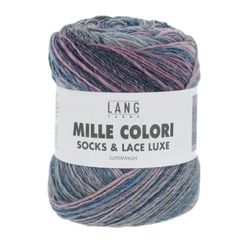 Lang Yarns Mille Colori Socks and LACE Luxe 859.0202 - Jeans von Lang Yarns