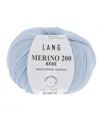 Lang Yarns Merino 200 Bébé 0320 hellblau von Lang Yarns