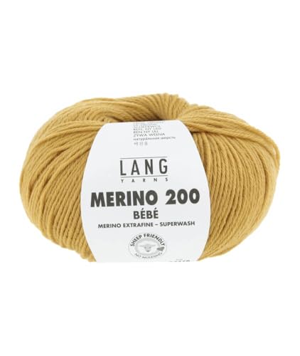 Lang Yarns Merino 200 bebe nr 350 Okergeel von Lang Yarns