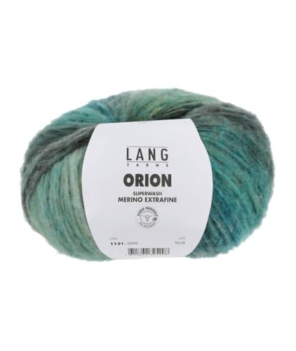 Lang Yarns ORION 270 m/ 100 g GRÃœN/OLIVE/BLAU Fb. 08 von Lang Yarns