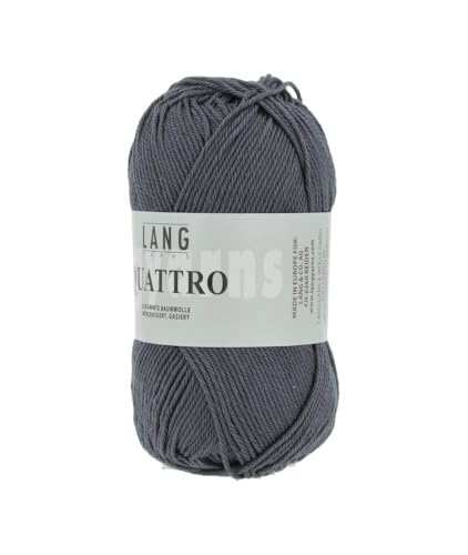 Lang Yarns Quattro 0070 anthrazit von Lang Yarns