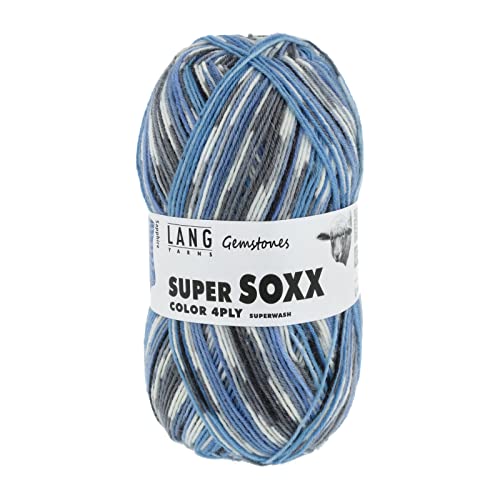 Lang Yarns Super Soxx 100g 4-fädig Gemstones 901.0388 - Sapphire von Lang Yarns