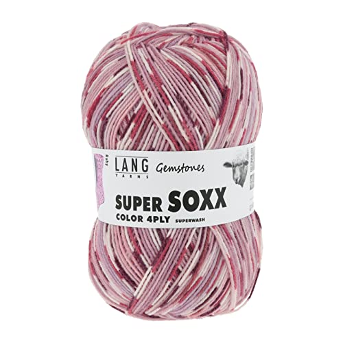 Lang Yarns Super Soxx 100g 4-fädig Gemstones 901.0391 - Ruby von Lang Yarns