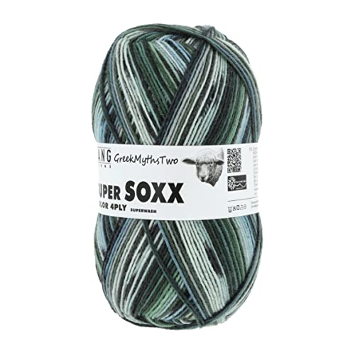 Lang Yarns - Super Soxx Color 4-fach 0400 grün blau 100 g von Lang Yarns