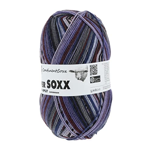 Lang Yarns - Super Soxx Color 4-fach 0401 violett 100 g von Lang Yarns