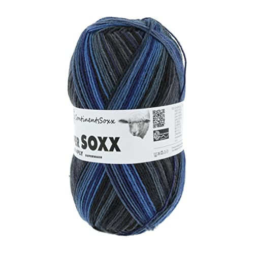 Lang Yarns - Super Soxx Color 4-fach 0406 blau grau 100 g von Lang Yarns