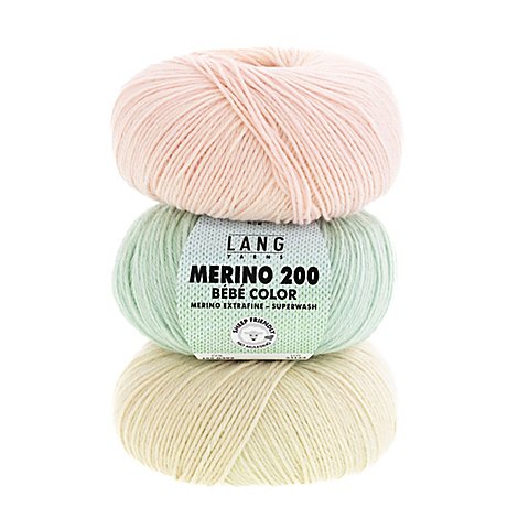 Lang Yarns Wolle Merino 200 Bébé Color "Dégradé" von Lang Yarns