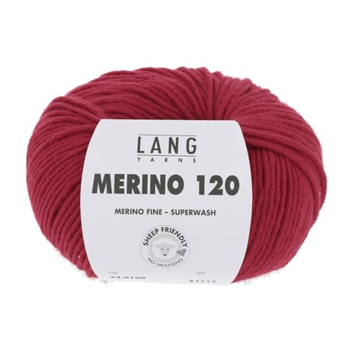 Merino 120 Superwash 0160 feuerrot von Lang Yarns