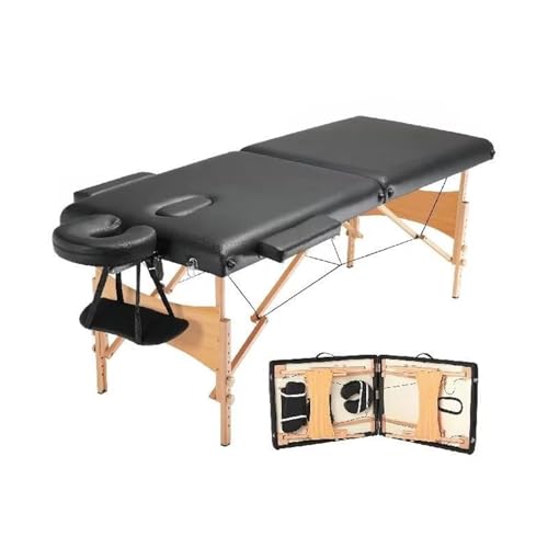 Langjiee Tragbarer Massagetisch, Zusammenklappbar, Leicht, Verstellbar, Tattoo-Bett Für Massagezentrum, Spa, Therapie, Klinik, Heimschönheit(Size:24inch) von Langjiee