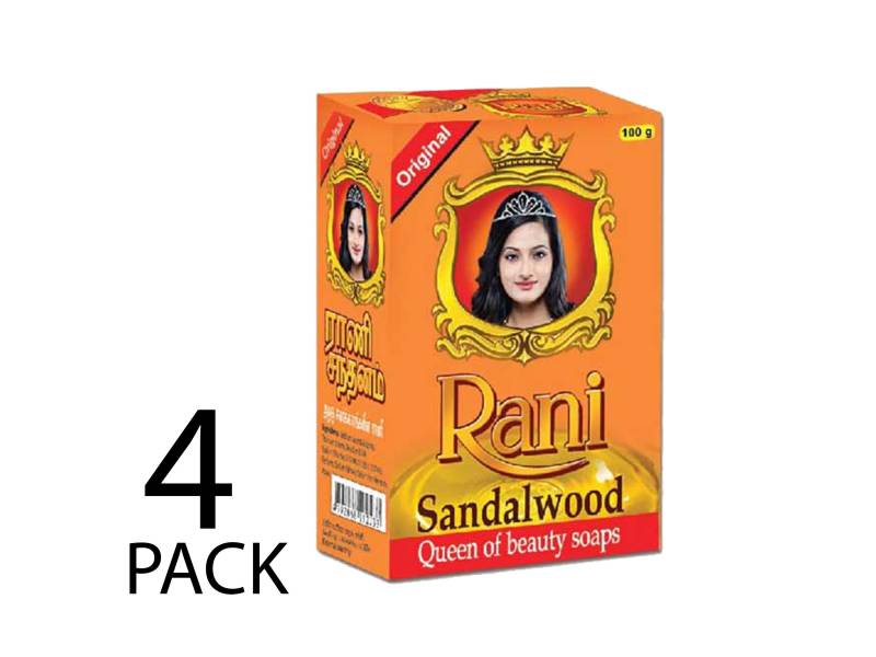 4 X 90G Sandal Rani Ayurveda Seifenleiste Rote Sandelholz Honig Seife Rein Natürlich von LankanHub