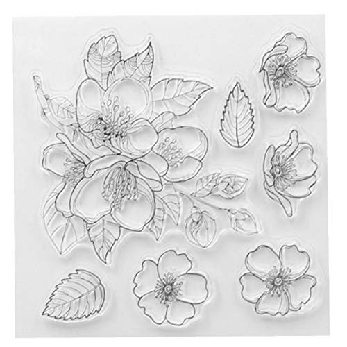 Lankater 1pcs Silikon-Stempel Blumen Transparentes Freies Set Für Scrapbooking/Fotoalbum Dekorative Nur Stempel von AVCNUJ