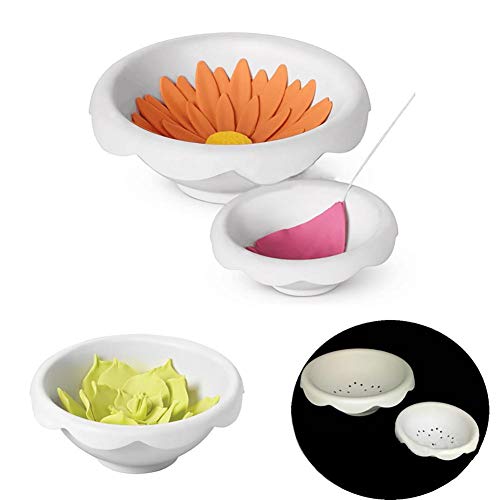 Lankater 2st Fondant Trocknen Moulds, Kuchen Schokoladenblume Trocknen Von Kunststoff Dekorieren Bakeware Werkzeug, Fondant Forming Cups von Lankater