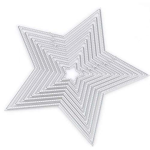 Sterne Schneideisen-metall Embossing Folder Stencil Scrapbooking Papierkarte Diy Craft Vorlage von Lankater