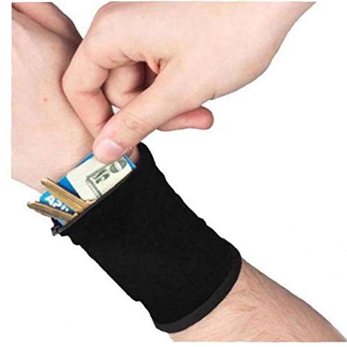 Wrist Wallet, Sweat-reißverschluss-Armband-Band-Sport-Handgelenk-mappen Key Geldkarten Münzfach Aufbewahrungstasche Für Radfahren Laufen Und Andere Sportarten von Lankater