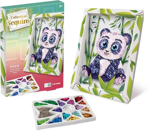 Collection Sequins Lansay Paillettenkunst Panda von Lansay