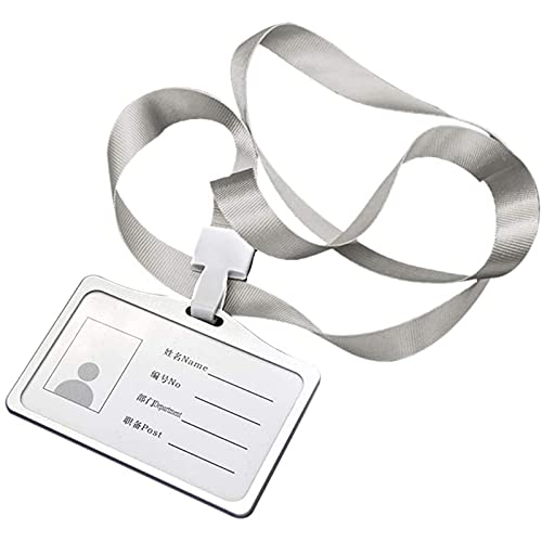 Lapyyne Horizontaler Stil ID Karten Halter Aus Aluminium Legierung mit Lanyard Ausschnitt für Damen und Herren Visiten Karten Halter von Lapyyne